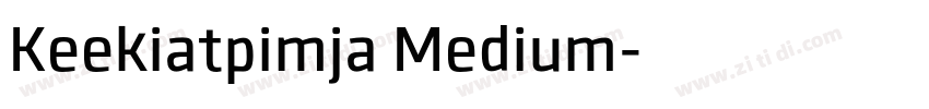 Keekiatpimja Medium字体转换